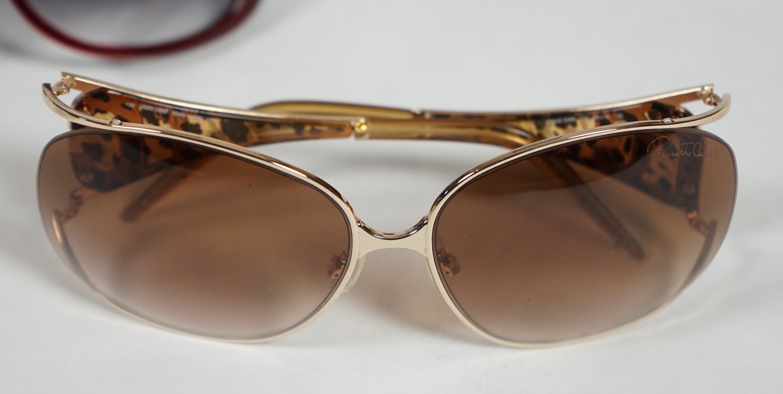 Four pairs of Roberto Cavalli lady's sunglasses